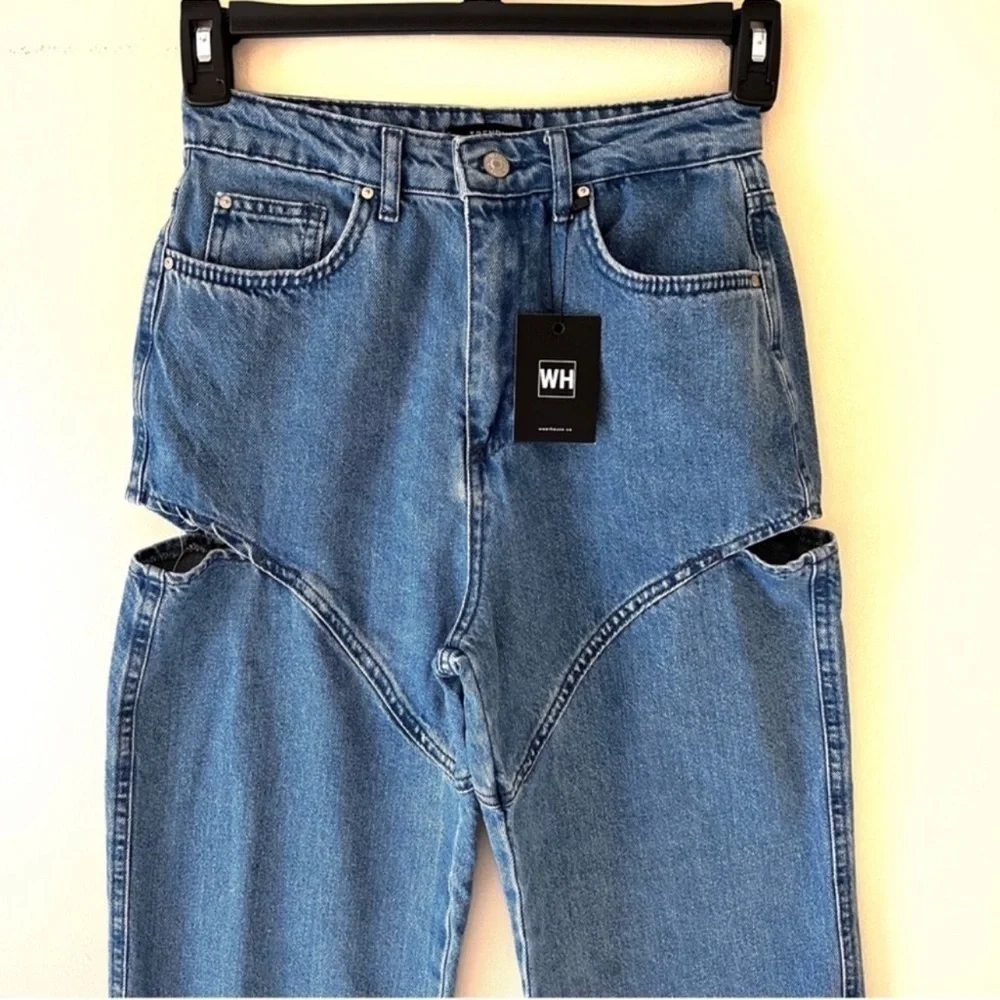 Grika Cut Out Jeans High Rise Denim Trenyol  WearHause Grika Bottom size S